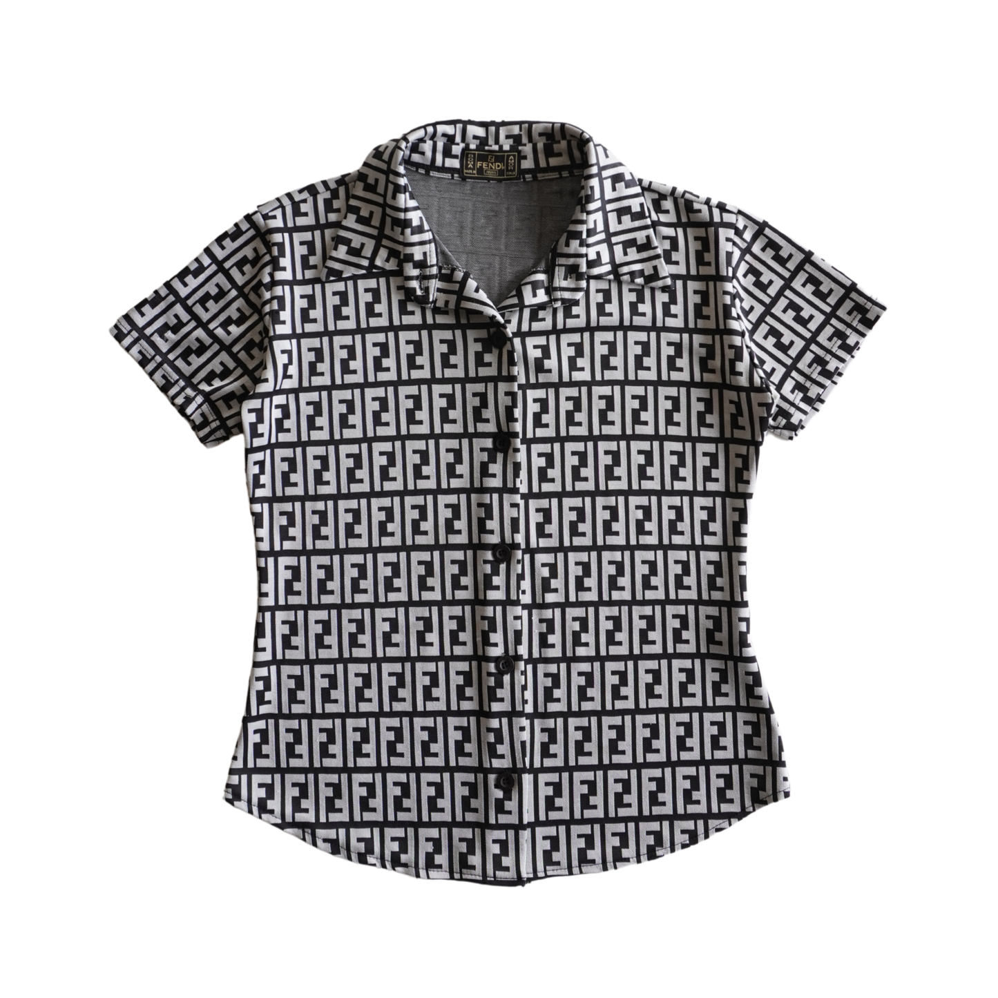 Fendi 'Zucca' Button-Down Shirt - Women's S