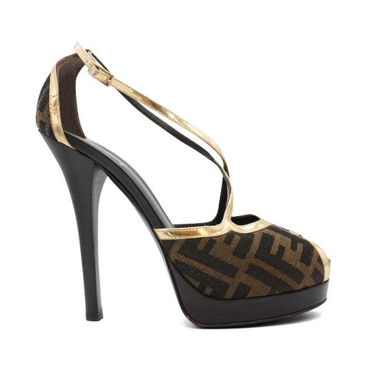 Fendi 'Zucca FF Logo' Pumps - Women's 39
