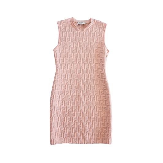 Fendi 'Zucca' Fitted Dress - Women's 8