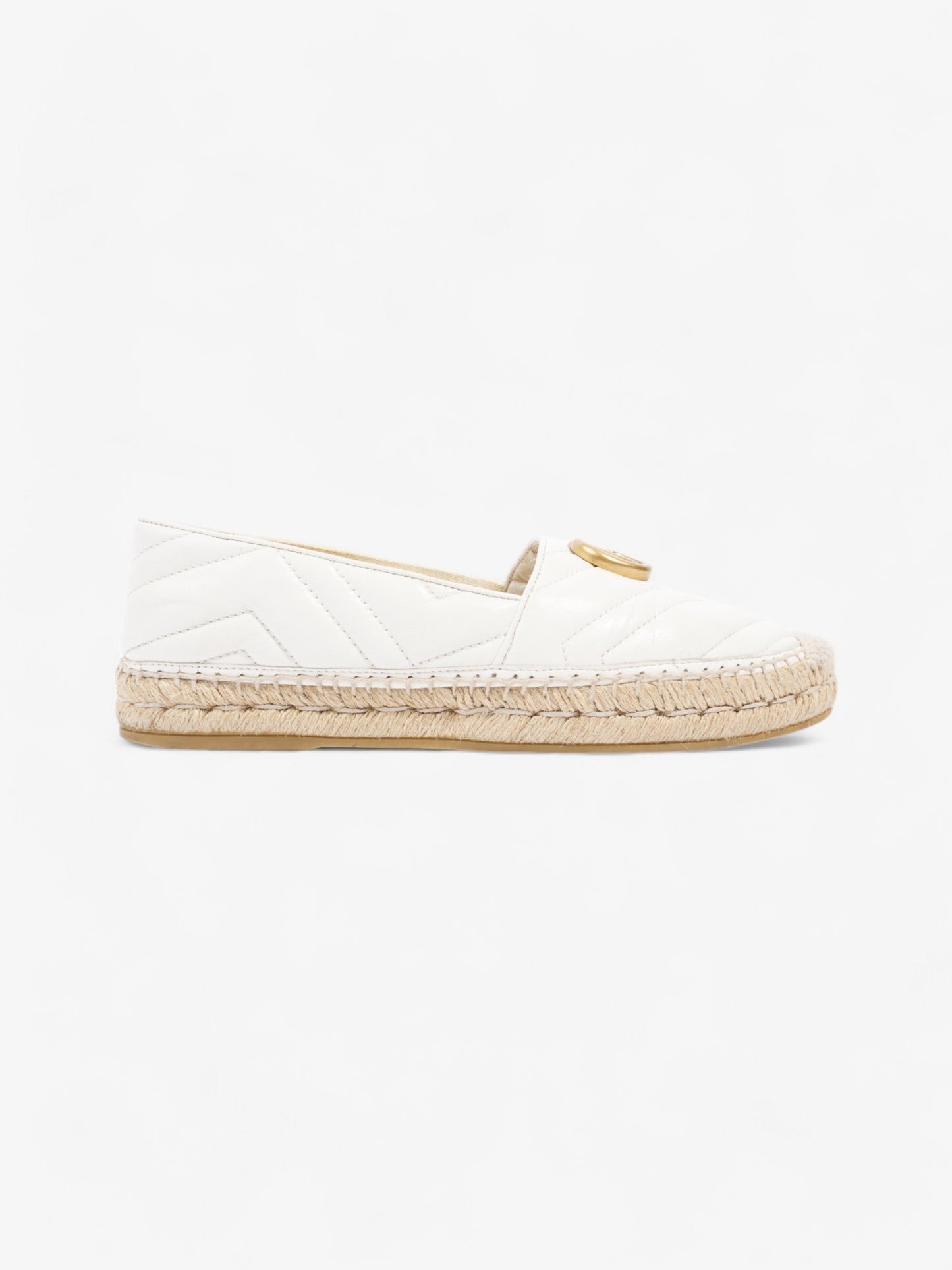 Gucci GG Marmont espadrilles White  Leather EU 38 UK 5