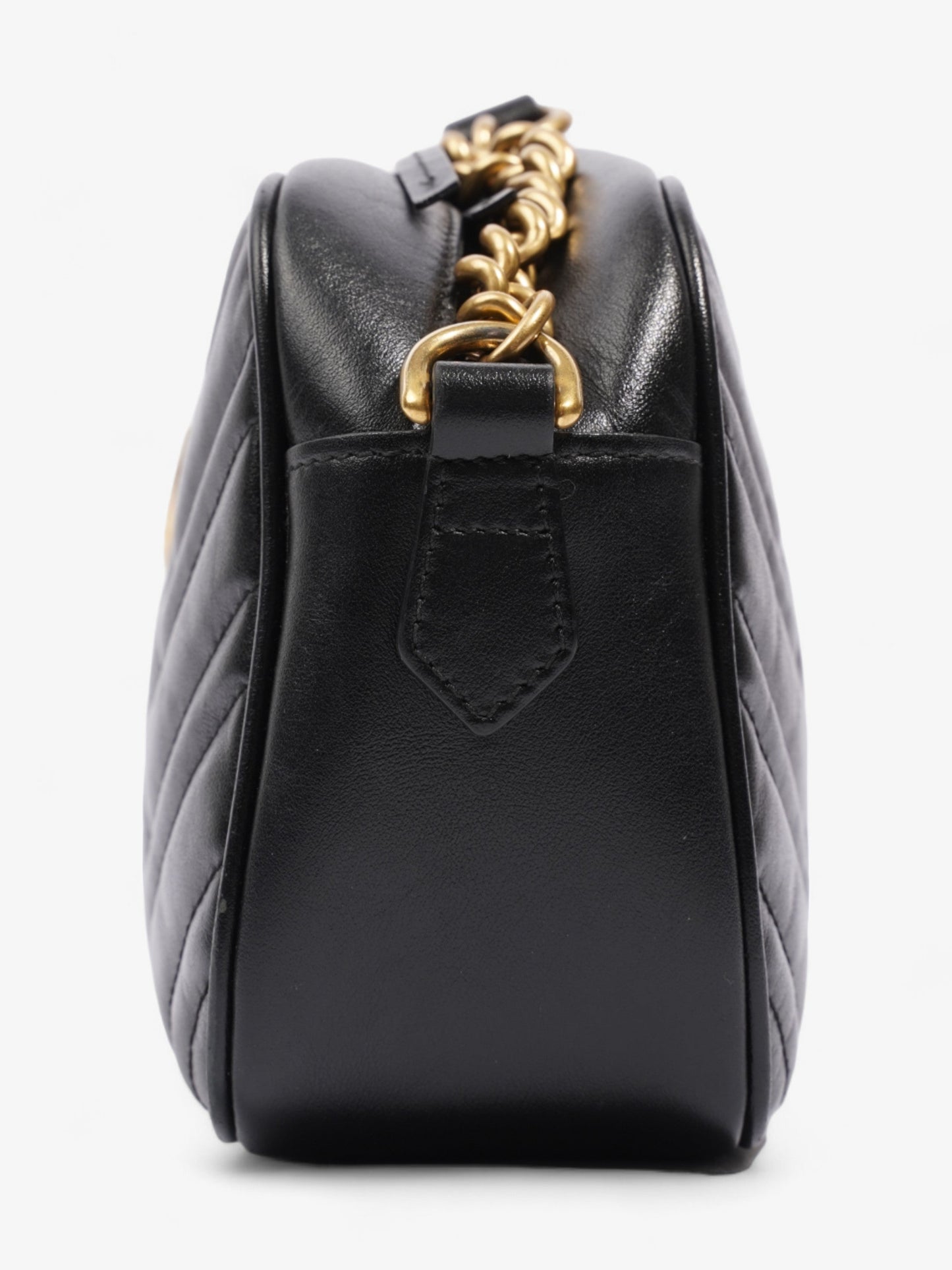 Gucci GG Marmont Black Matelasse Leather Small