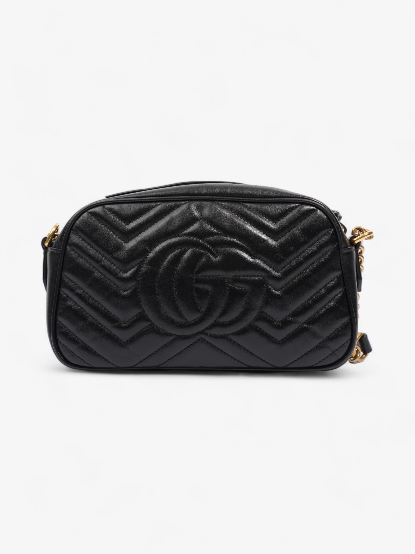 Gucci GG Marmont Black Matelasse Leather Small