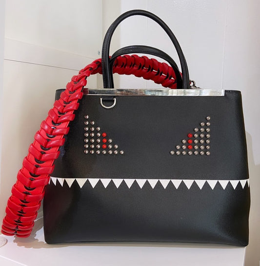 Fendi 2Jours Monster Bag Leather Medium