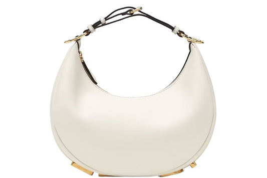 FENDI FENDIGRAPHY SMALL CALFSKIN LEATHER SHOULDER BAG