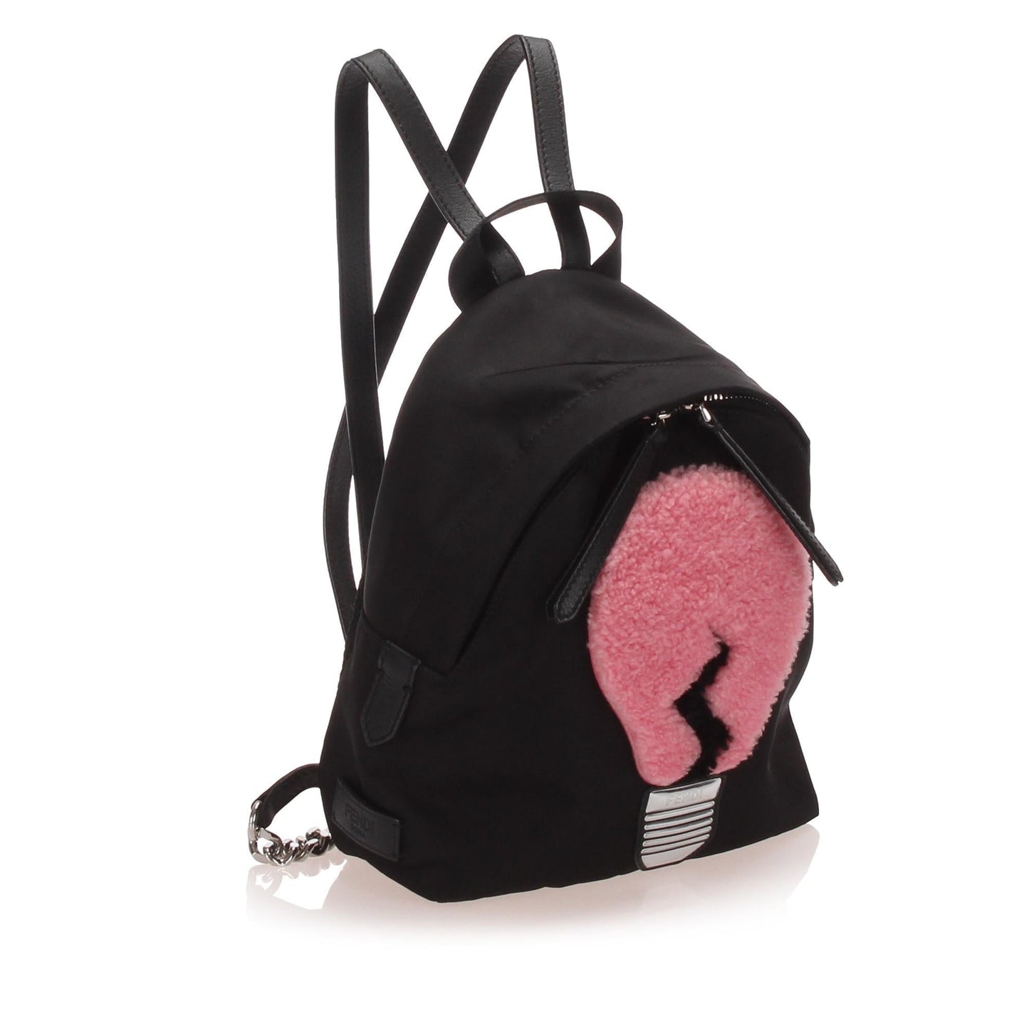 Fendi Shearling Nylon Light Bulb Backpack (SHG-13204)
