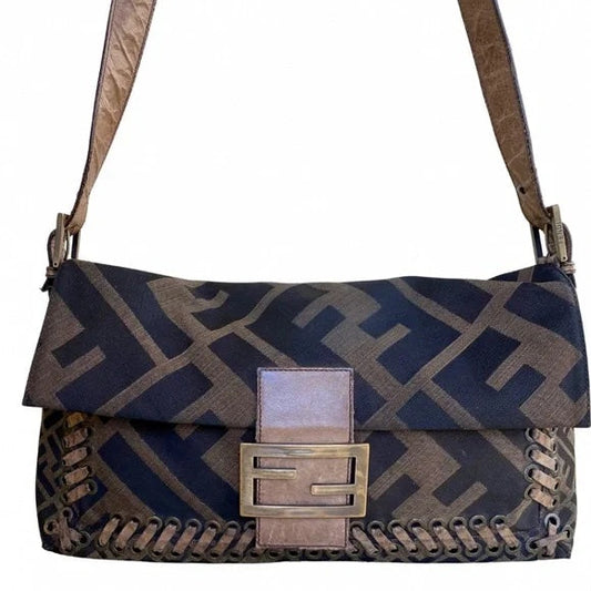 FENDI VINTAGE MAXI BAGUETTE SHOULDER BAG