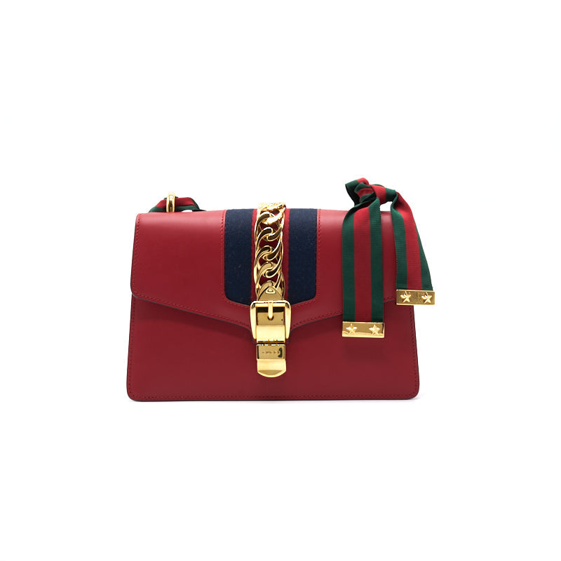 Gucci Sylvie Leather Shoulder Bag
