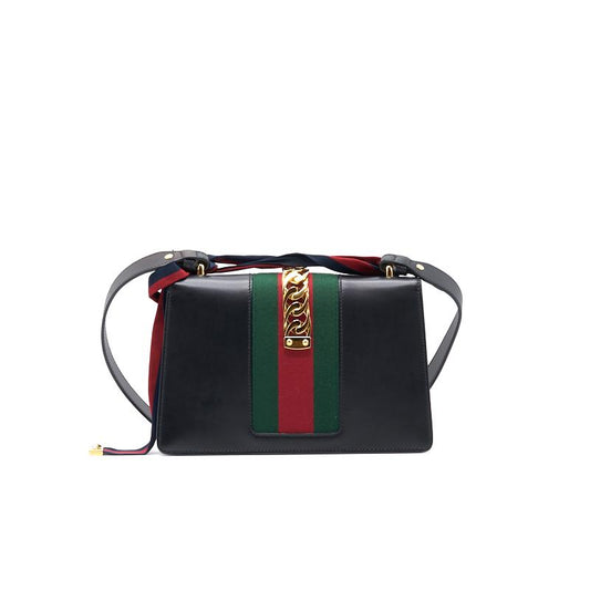 Gucci Black Sylvie Small Shoulder Bag