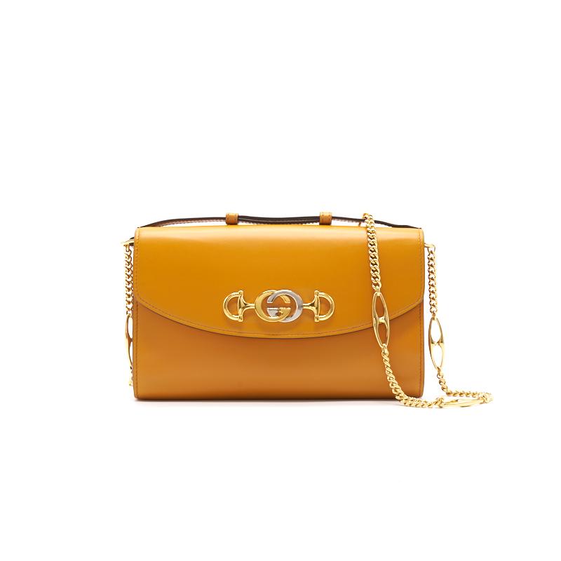 Gucci Zumi Small Shoulder Bag Yellow