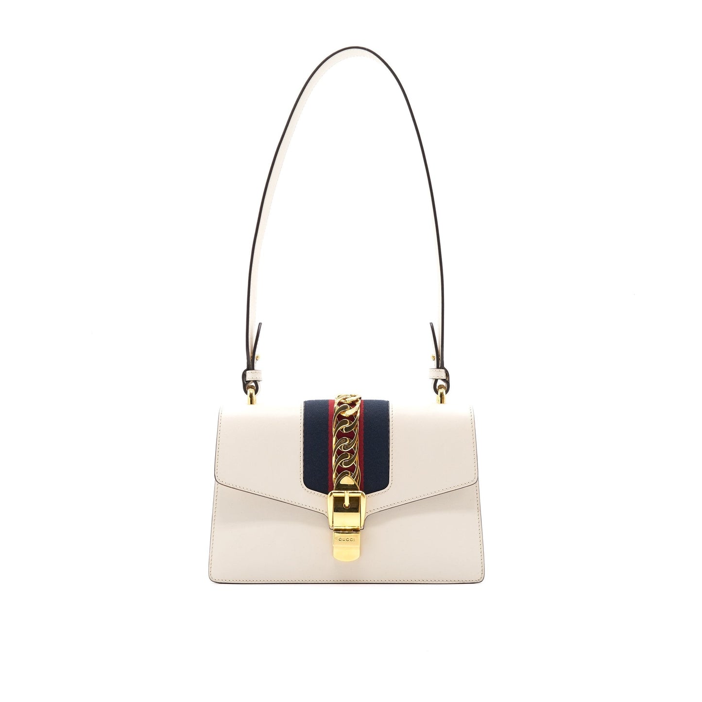 Gucci White Sylvie Small Shoulder Bag
