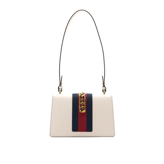 Gucci White Sylvie Small Shoulder Bag