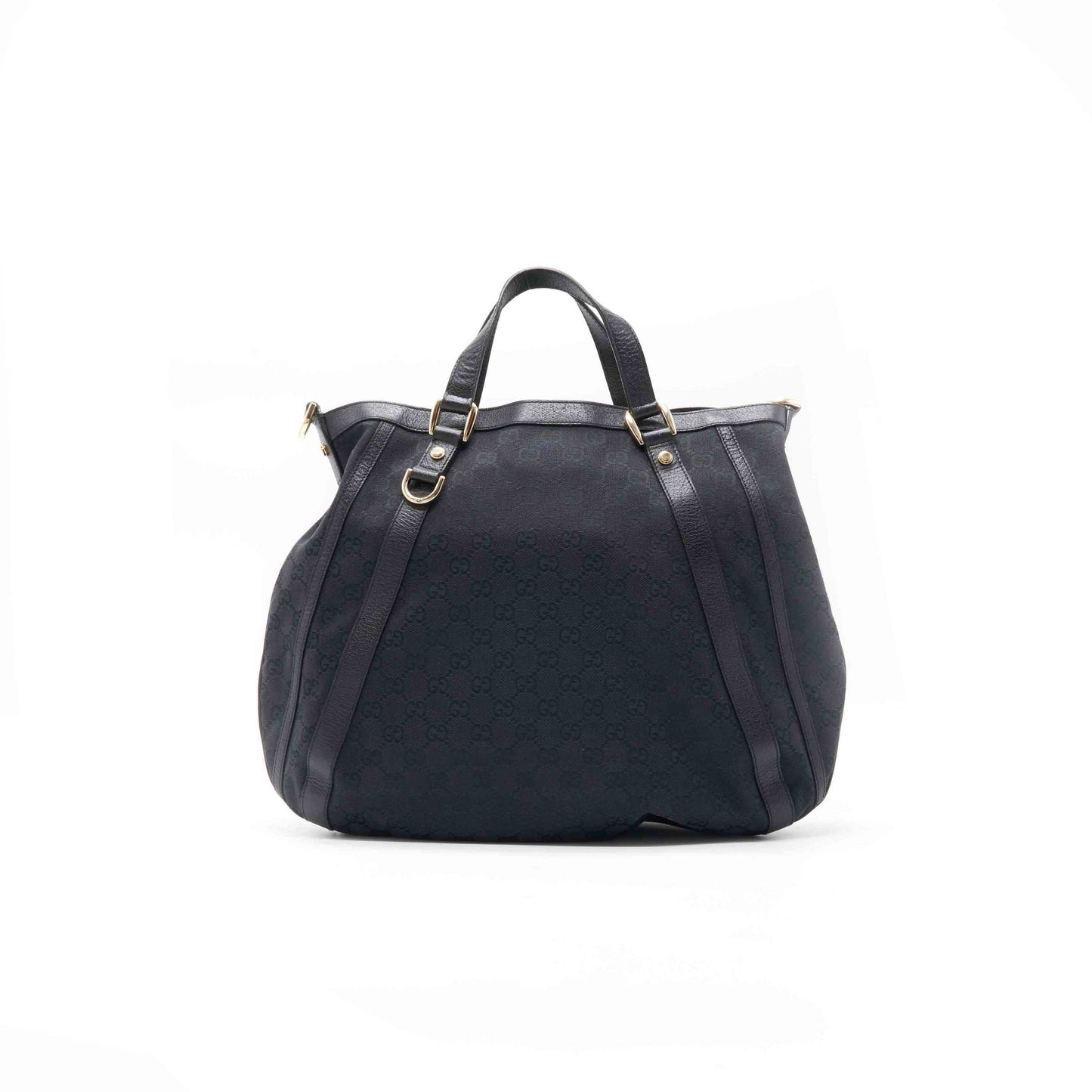 Gucci Black Monogram Canvas Tote