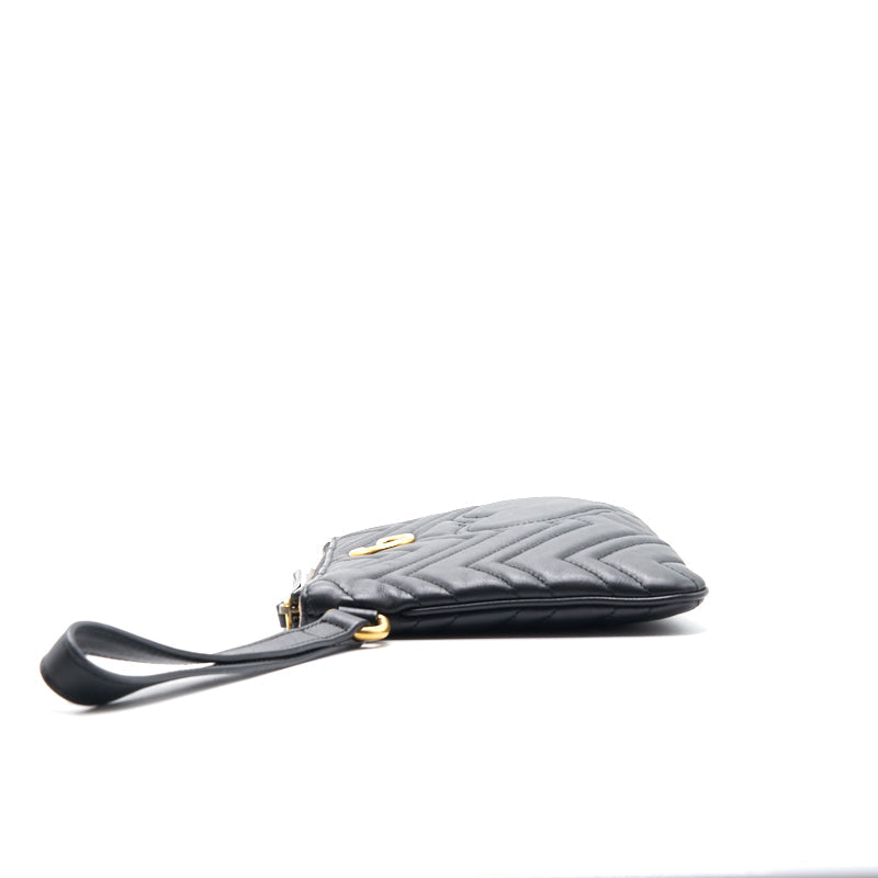 Gucci GG Black Quilted Leather Clutch