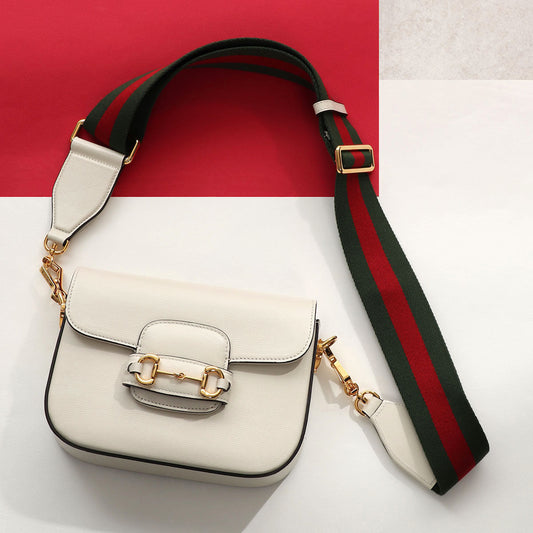 Gucci Mini Mystic White Web Horsebit 1955 Shoulder Bag