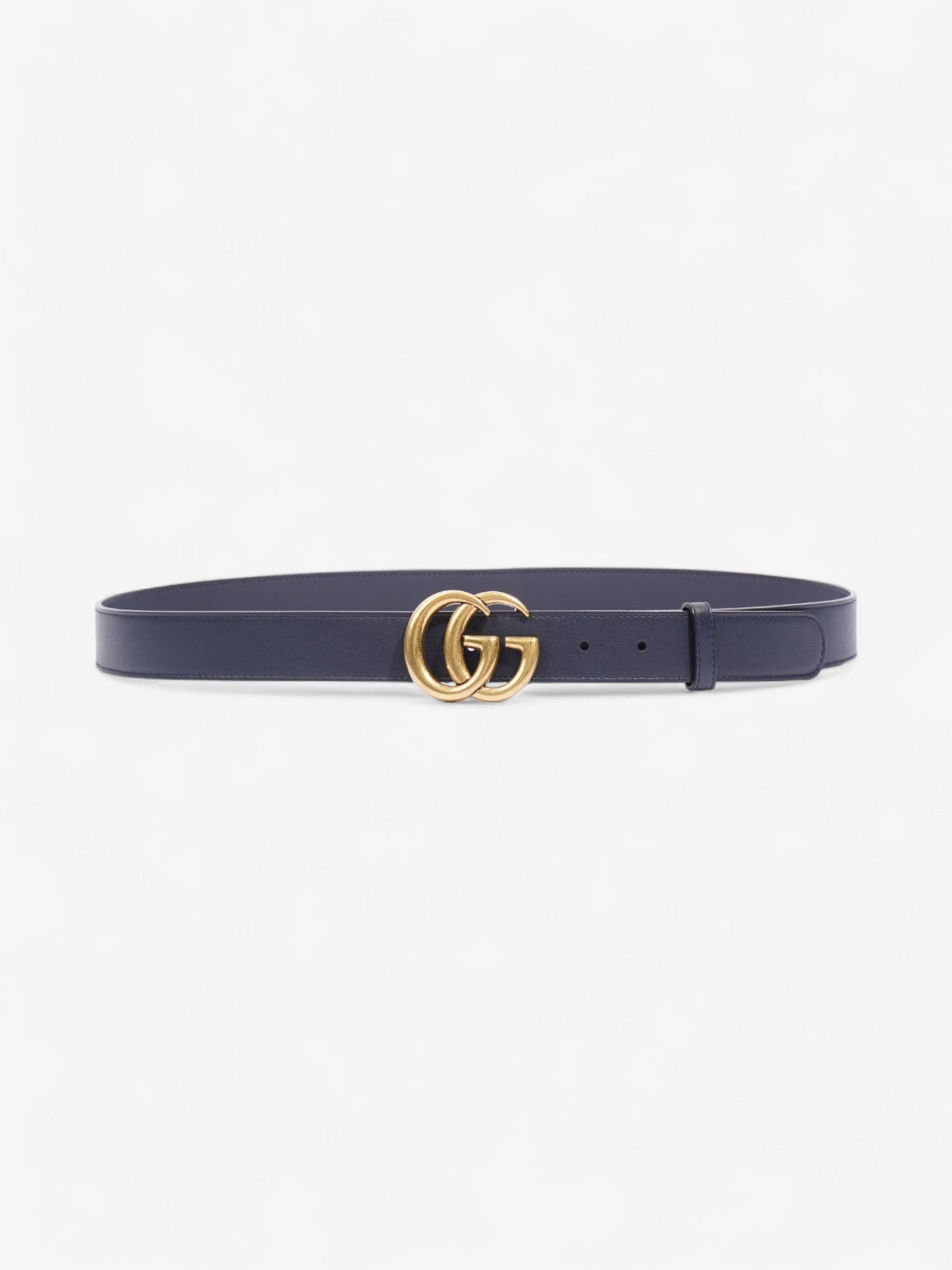 Gucci GG Marmont Belt Navy Leather 100cm 40"
