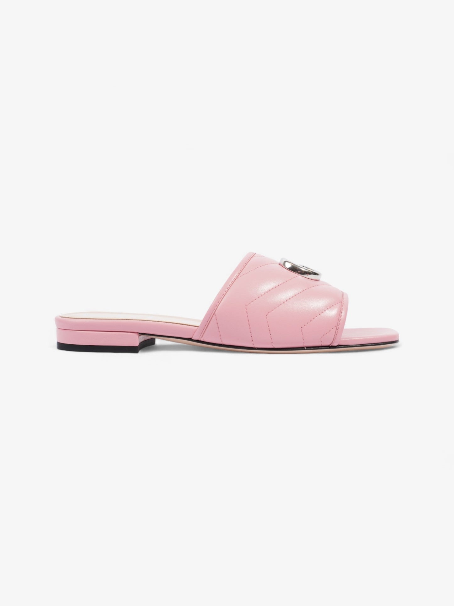 Gucci GG Marmont Slides Pink Matelasse Leather EU 36.5 UK 3.5