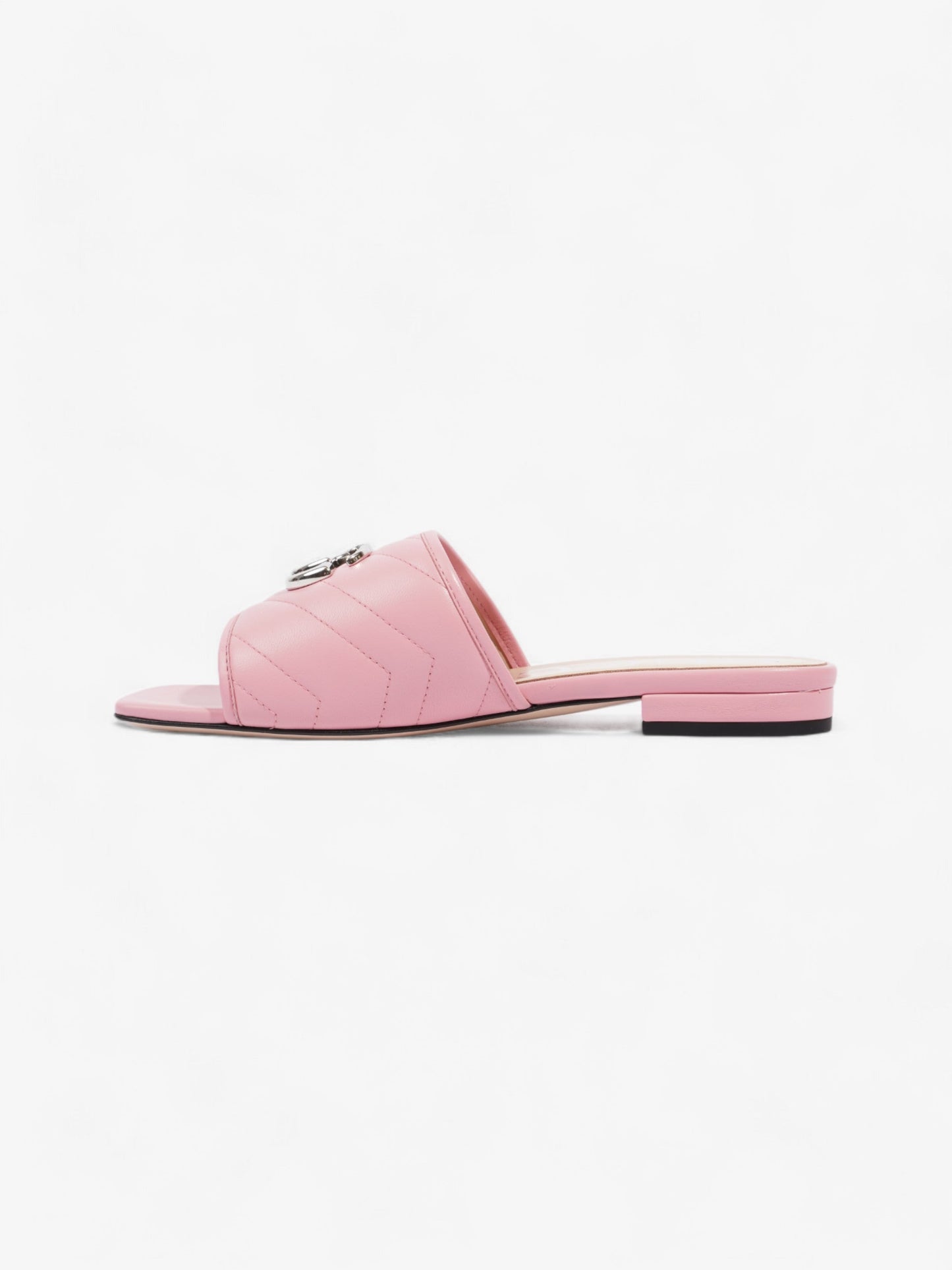 Gucci GG Marmont Slides Pink Matelasse Leather EU 36.5 UK 3.5
