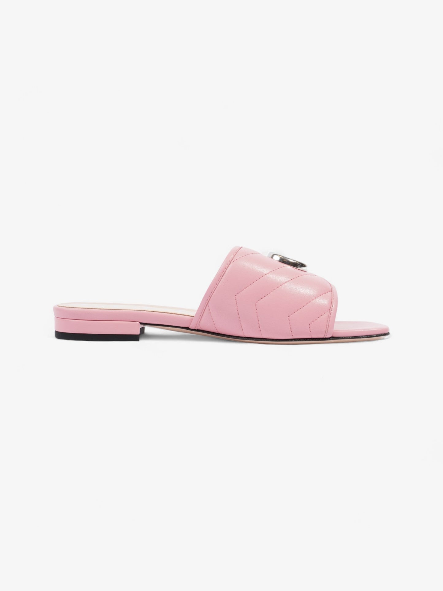 Gucci GG Marmont Slides Pink Matelasse Leather EU 36.5 UK 3.5