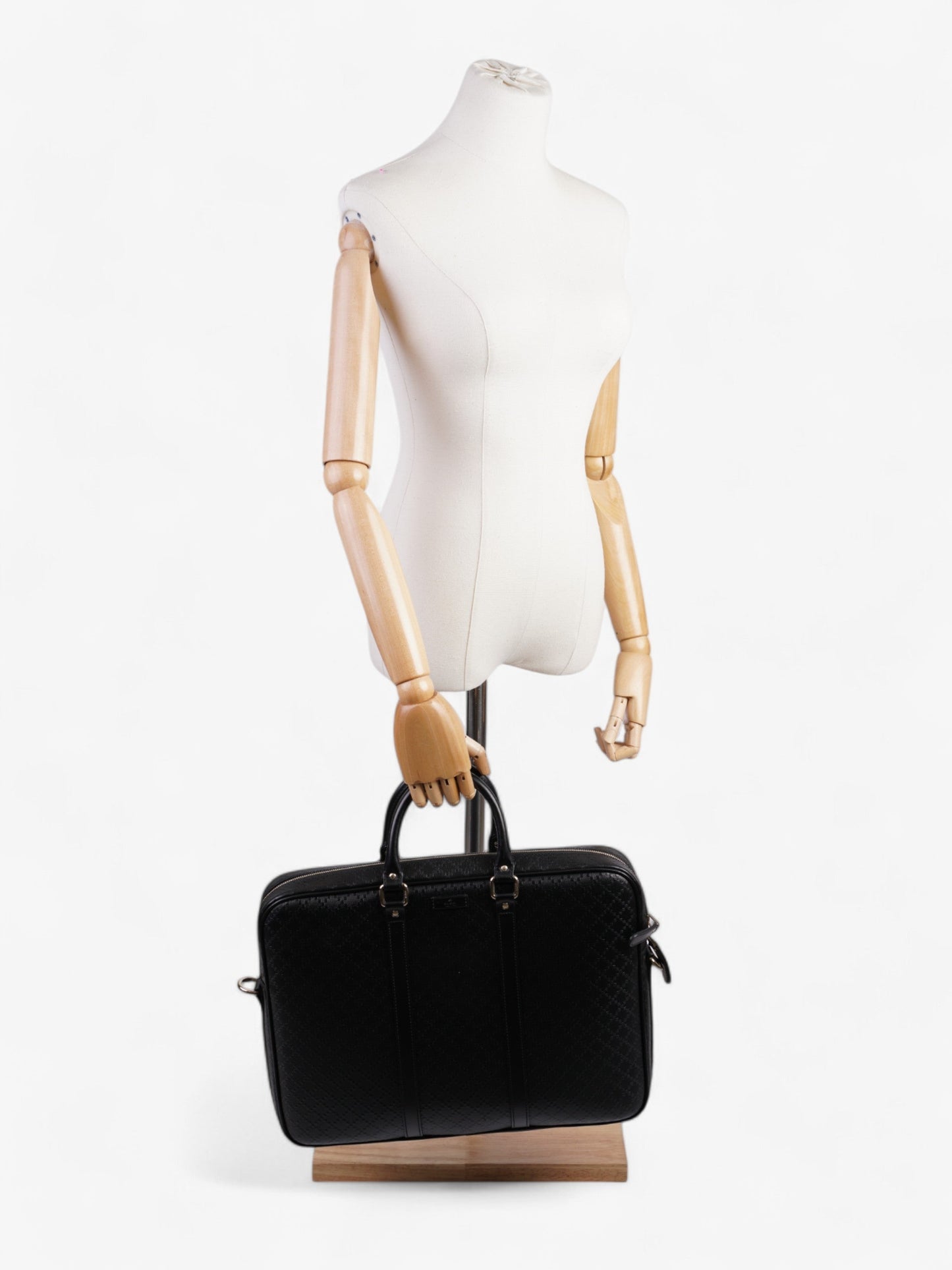 Gucci GG Briefcase Black Canvas