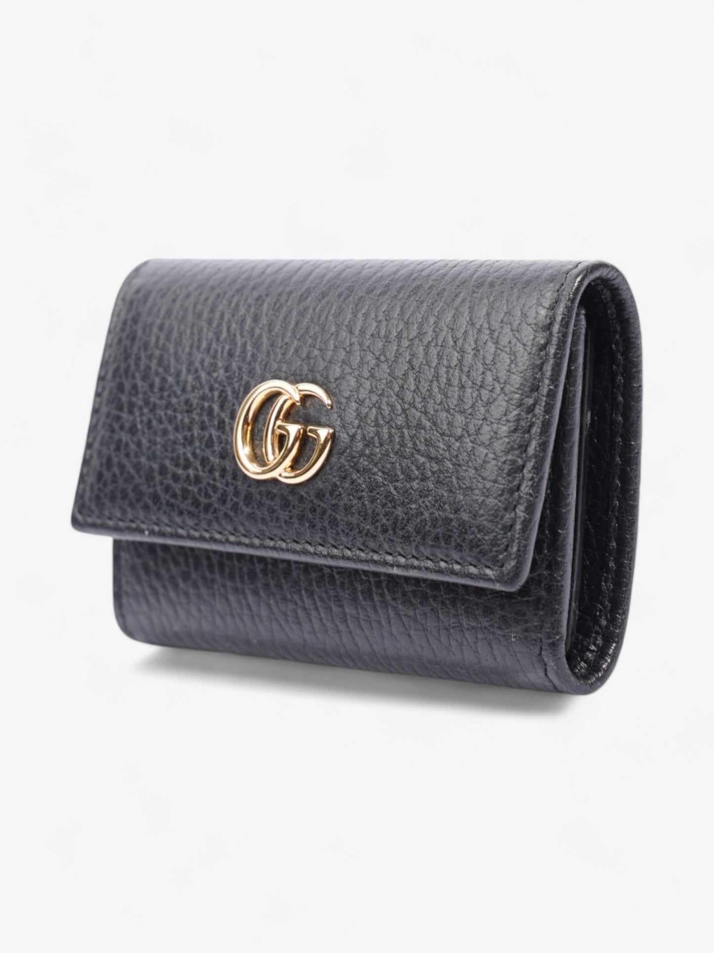 Gucci GG Marmont Key Case Black / Gold Leather
