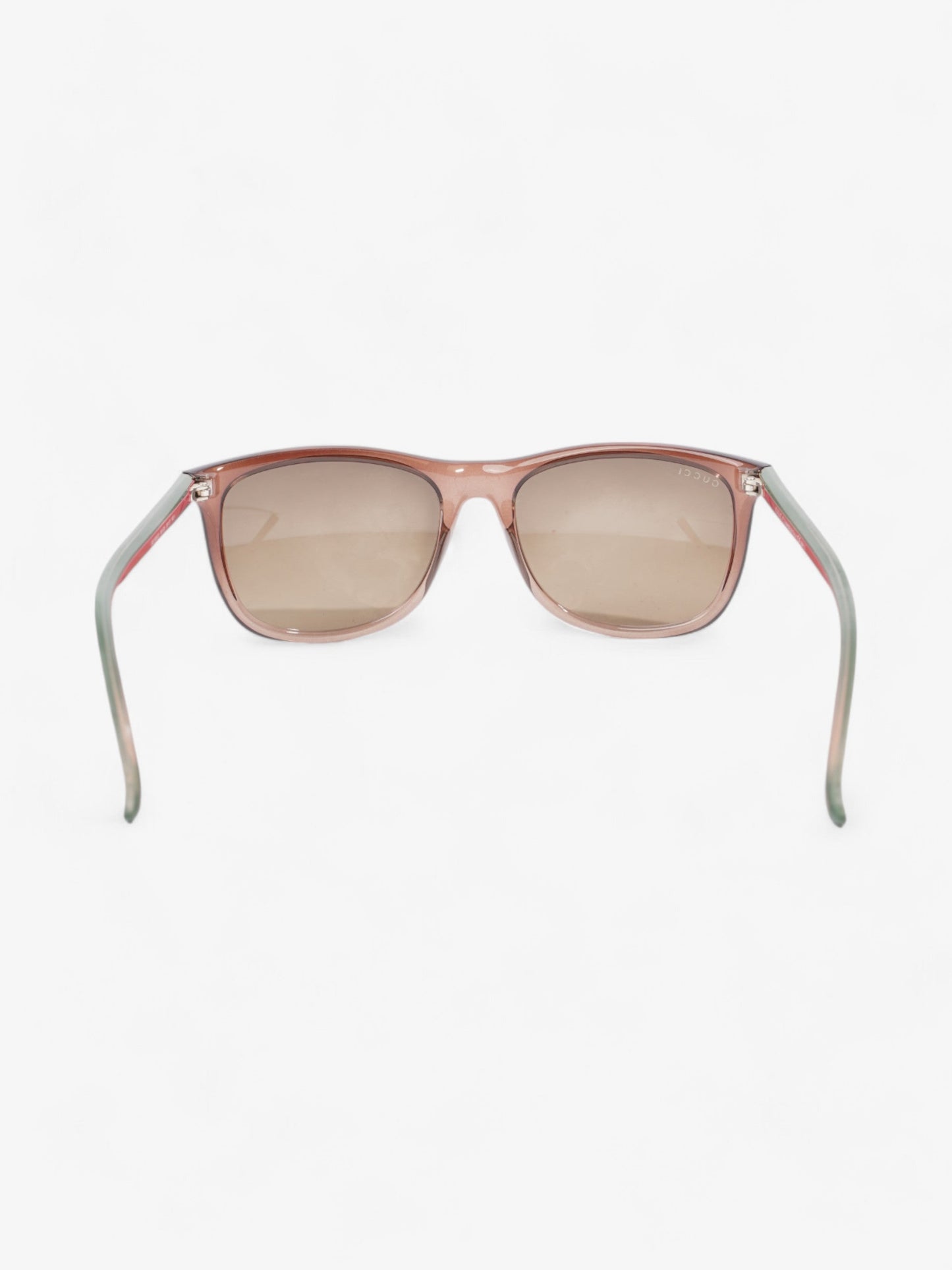 Gucci Web Sunglasses Brown / Red / Green Acetate 145mm