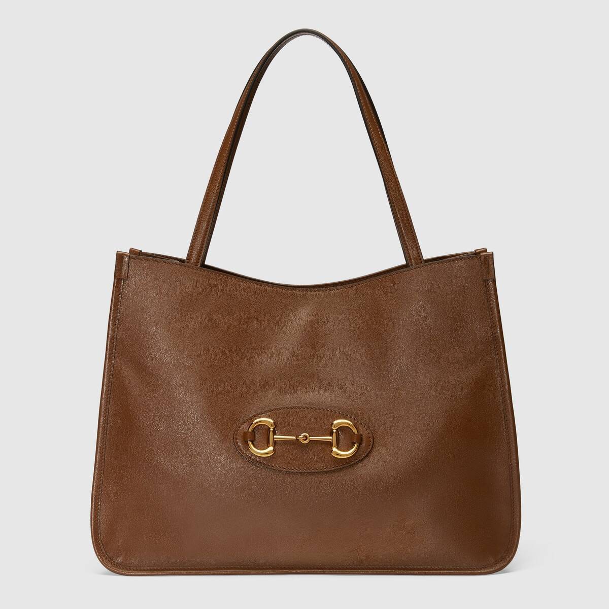 GUCCI 1955 HORSEBIT TOTE BAG BROWN