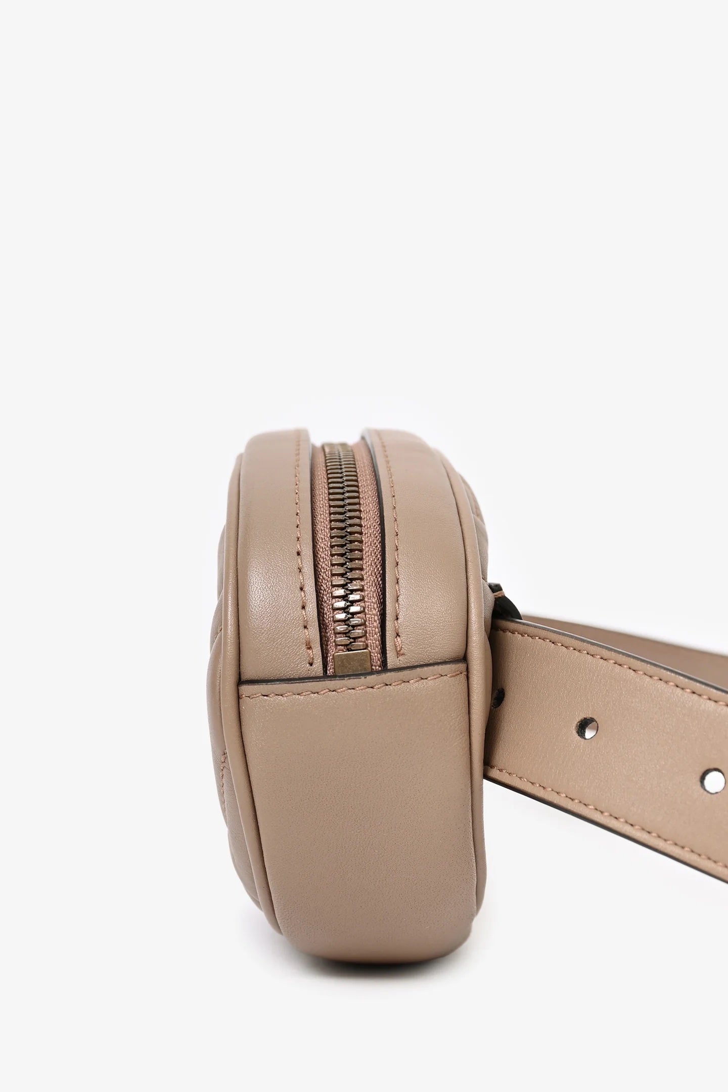 GUCCI CALFSKIN GG MARMONT MATELASSE BELT BAG