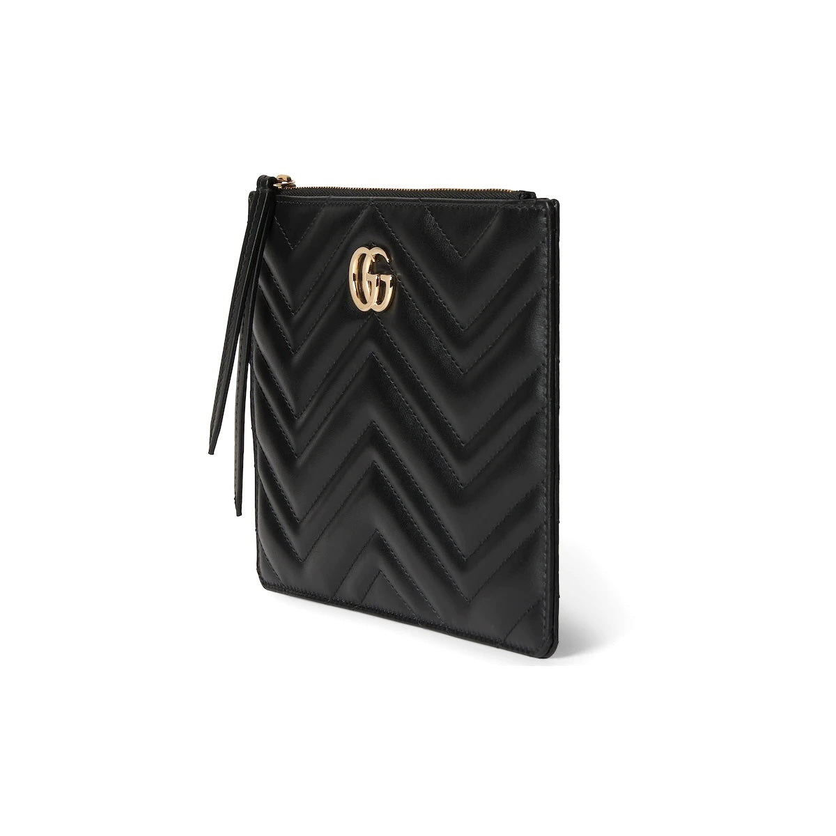 GUCCI GG MARMONT SMALL MATELASSE CALFSKIN LEATHER WRISTLET CLUTCH