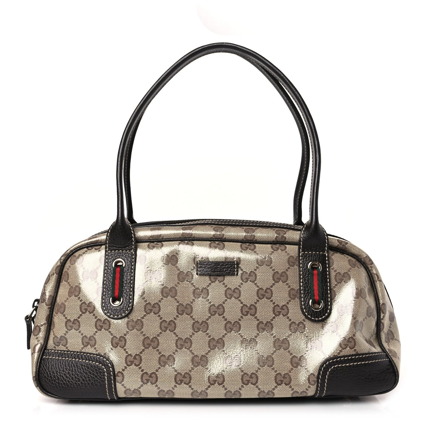 GUCCI GG CRYSTAL MONOGRAM WEB PRINCY SHOULDER BAG