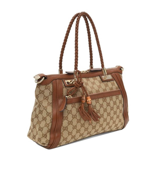 GUCCI GG MONOGRAM SMALL BELLA TOTE BAG