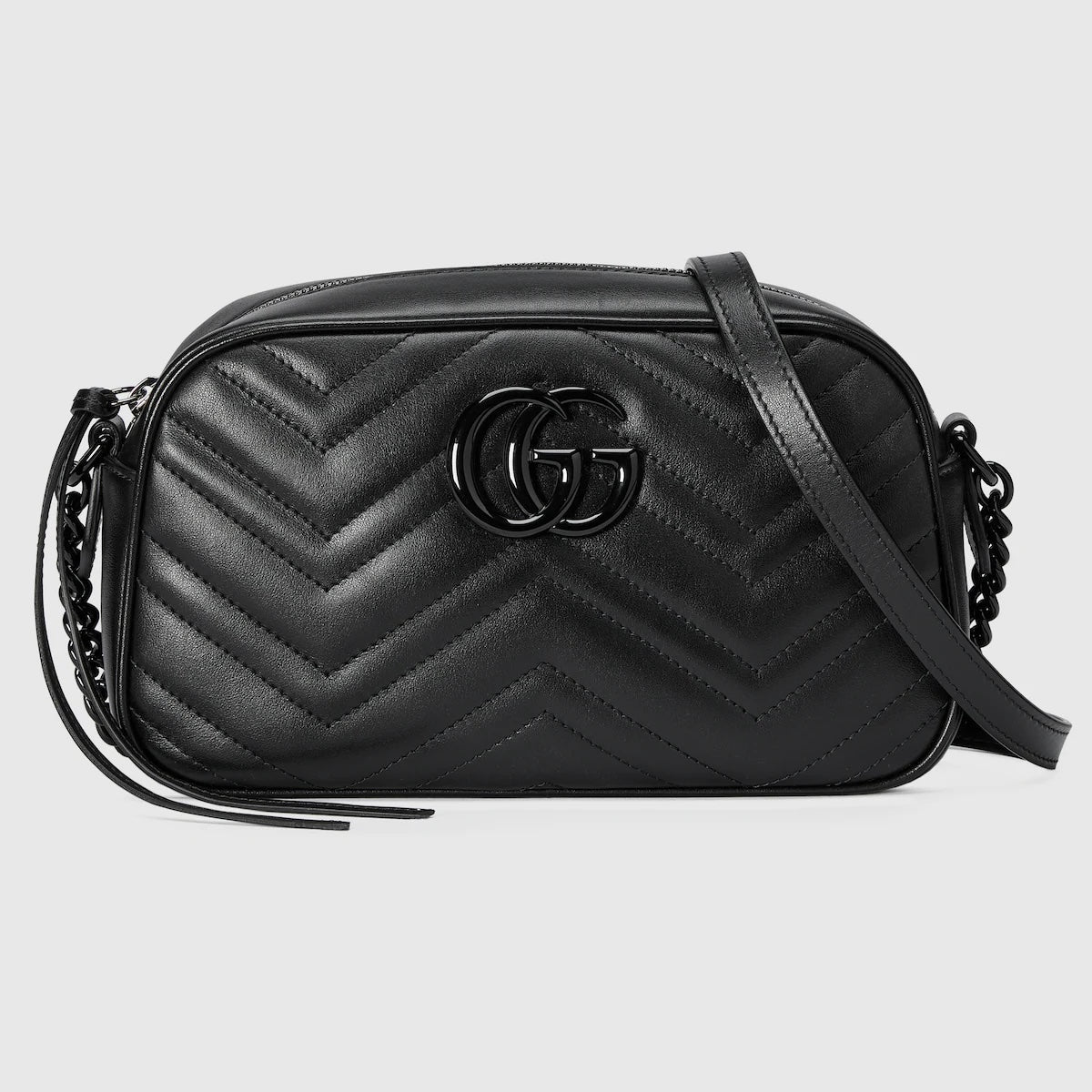 GUCCI GG MARMONT CALFSKIN LEATHER SMALL SHOULDER BAG