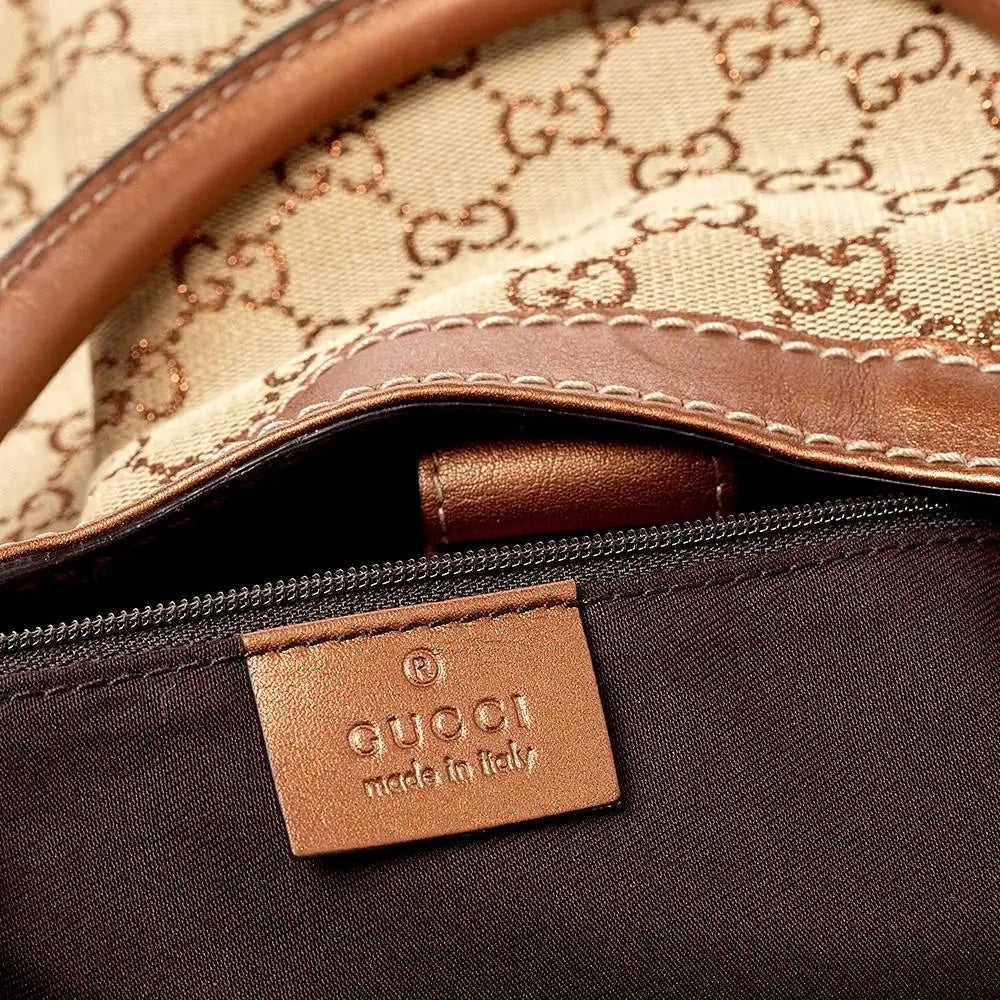 GUCCI GG MONOGRAM MEDIUM SUKEY TOTE BAG