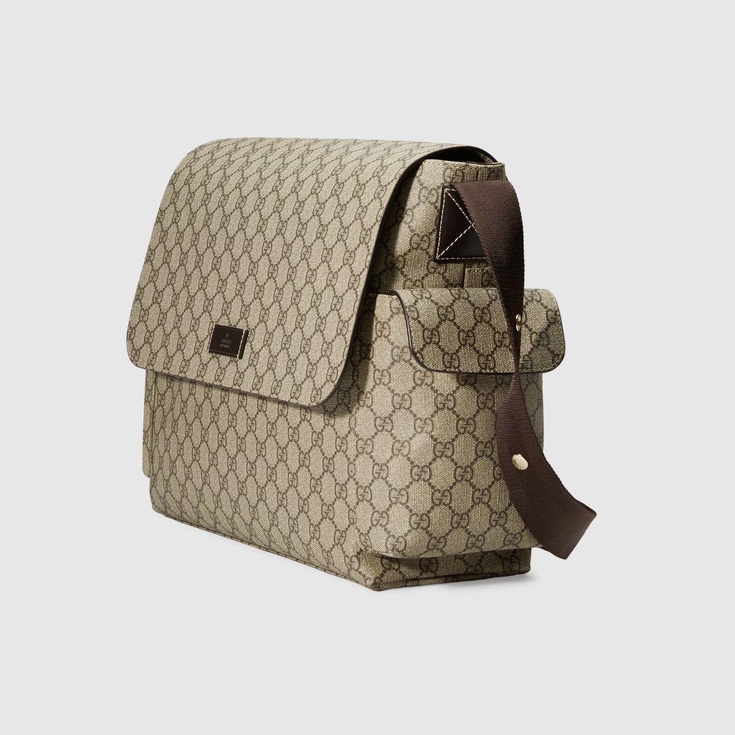 GUCCI GG SUPREME MONOGRAM SELLERIA CALFSKIN DIAPER BAG