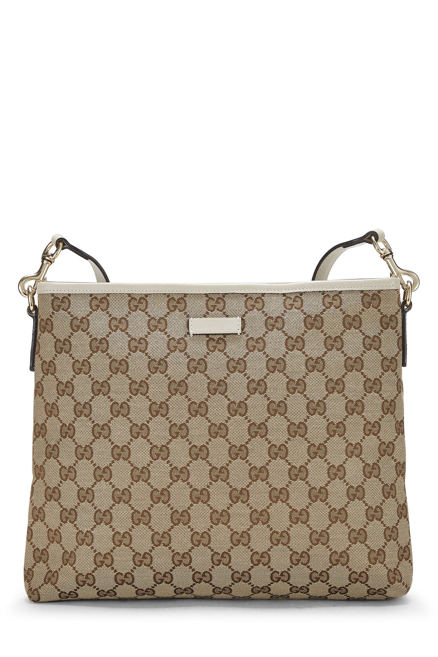 GUCCI GG SUPREME CLASSIC FLAT MESSENGER BAG