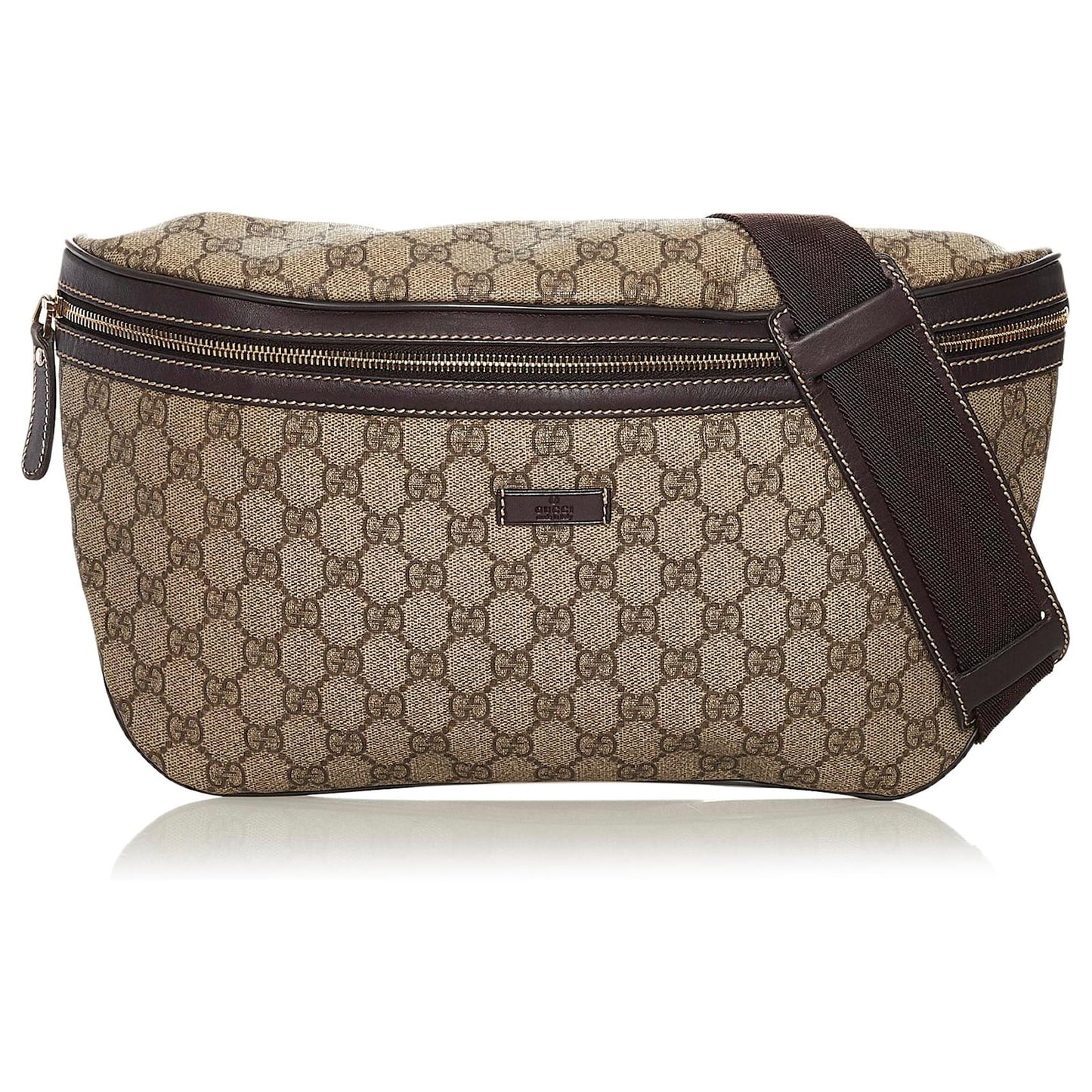 GUCCI GG SUPREME MONOGRAM LARGE BELT BAG