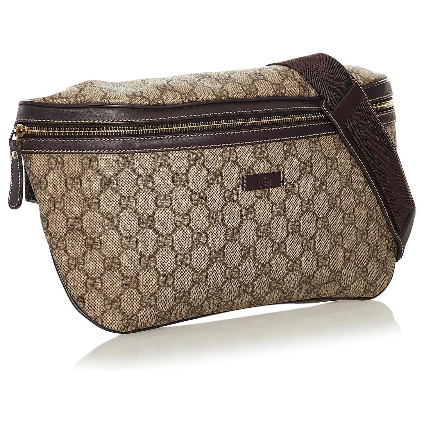 GUCCI GG SUPREME MONOGRAM LARGE BELT BAG