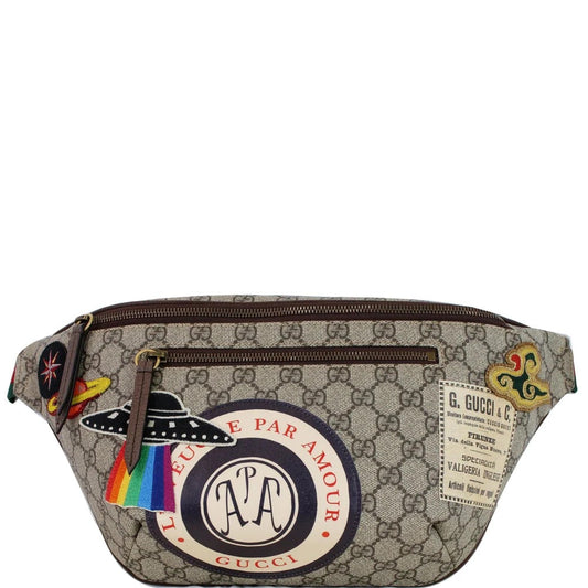 GUCCI GG SUPREME MONOGRAM COURRIER BELT BAG
