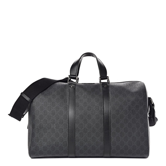 GUCCI GG SUPREME MONOGRAM MEDIUM CARRY-ON DUFFLE BAG
