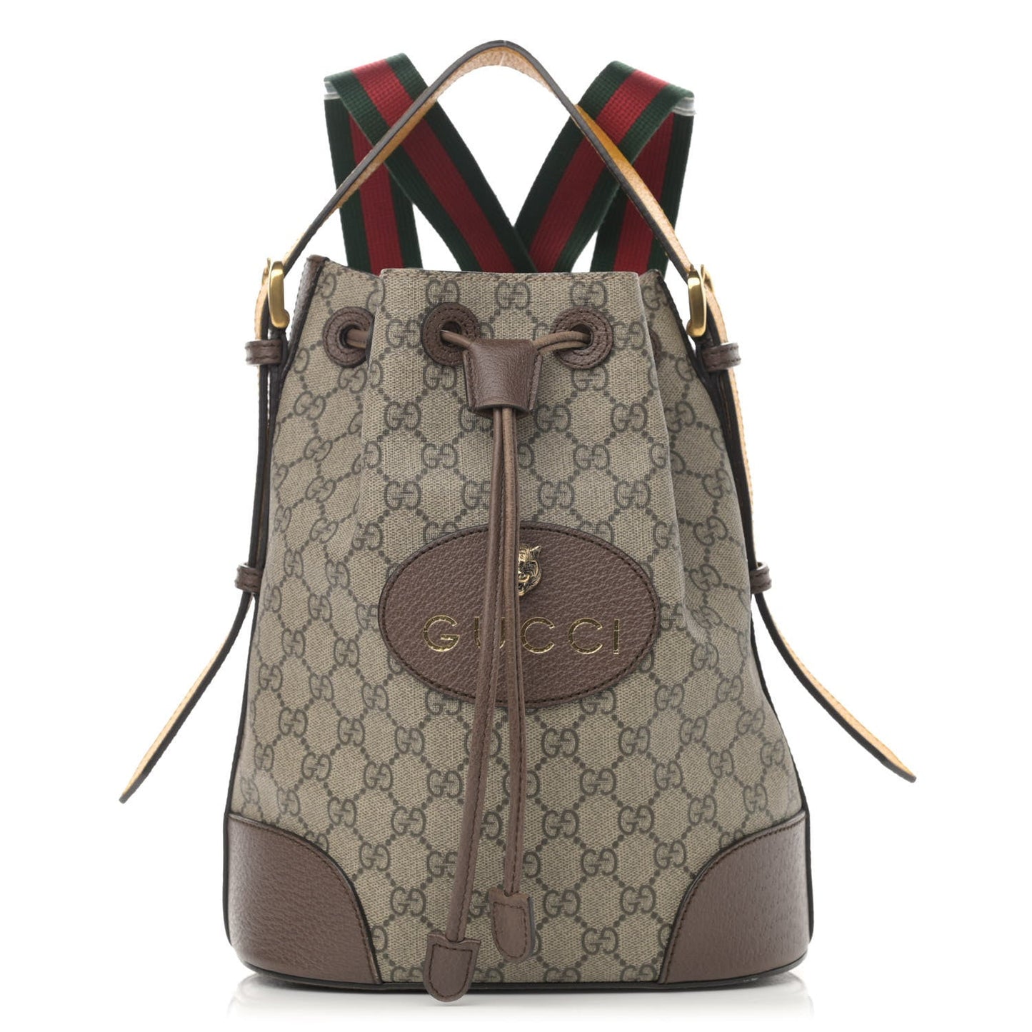 GUCCI GG SUPREME MONOGRAM NEO VINTAGE DRAWSTRING BUCKET BACKPACK