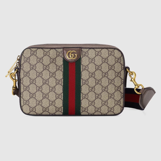 GUCCI GG SUPREME MONOGRAM OPHIDIA CROSSBODY/ WRISTLET BAG