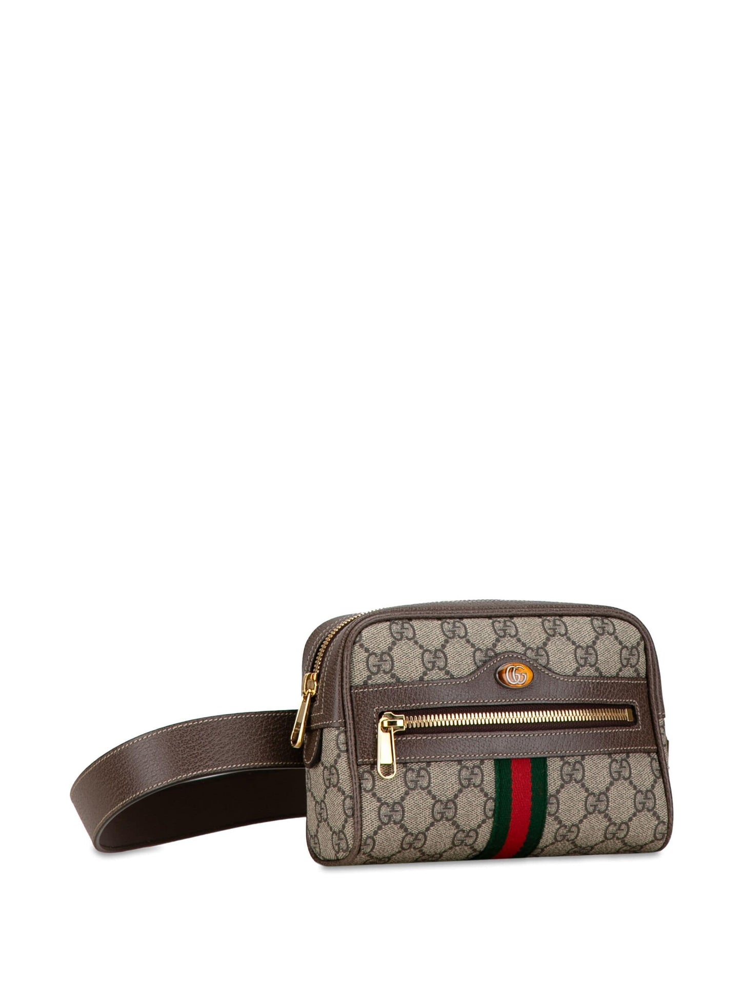 GUCCI GG SUPREME MONOGRAM SMALL OPHIDIA BELT BAG