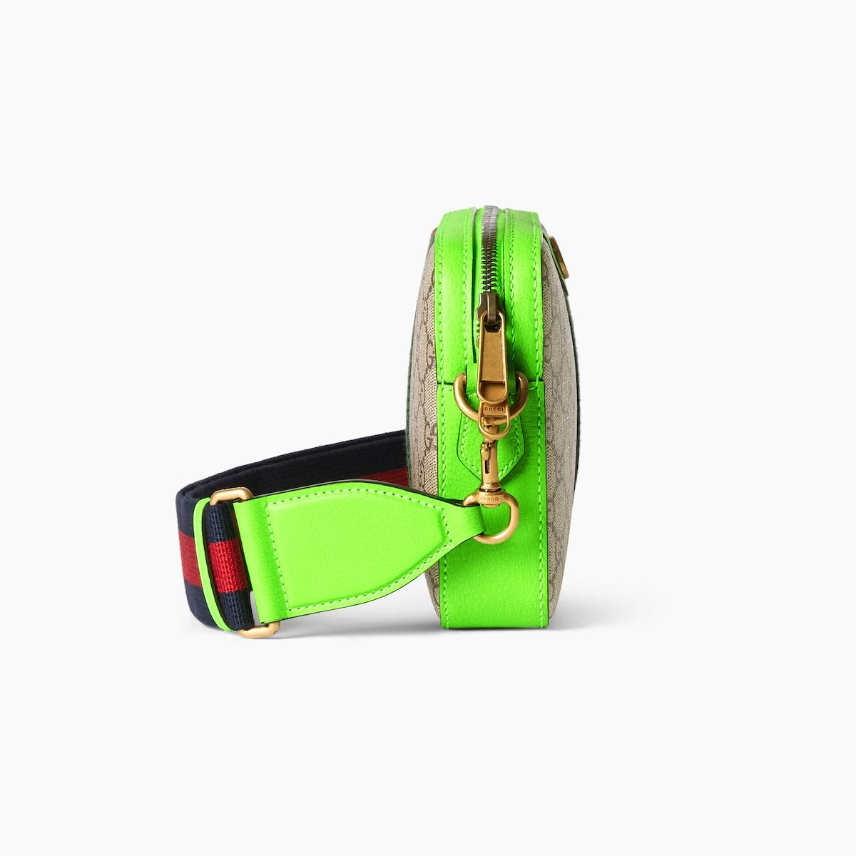 GUCCI GG SUPREME SMALL OPHIDIA WRISTLET CROSSBODY