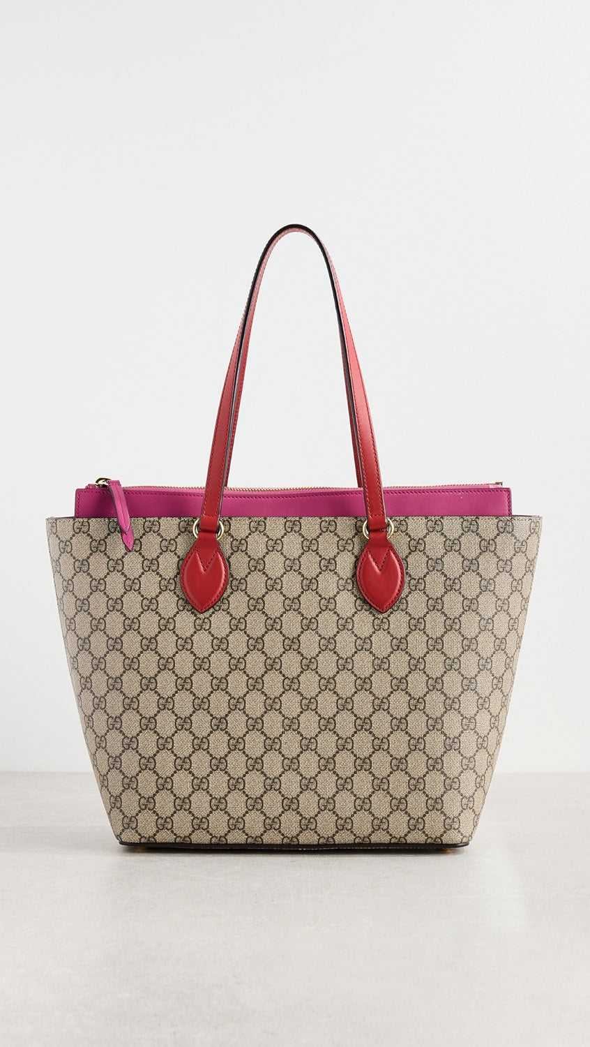 GUCCI GG SUPREME ZIPPERED TOTE BAG