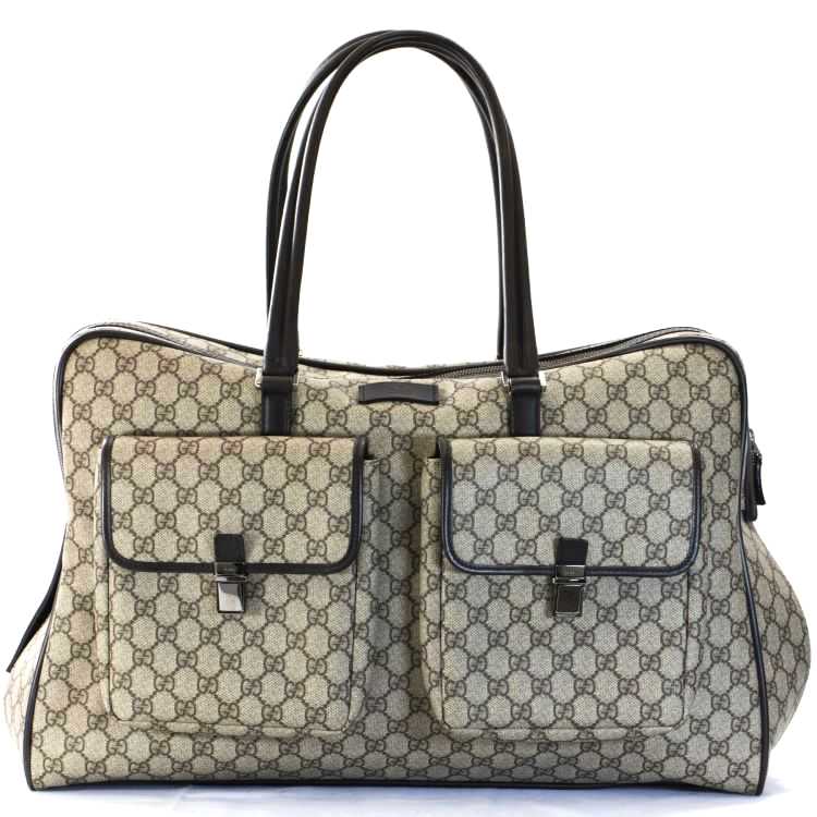 GUCCI GG SUPREME VALISE TRAVEL CARRY ON BAG