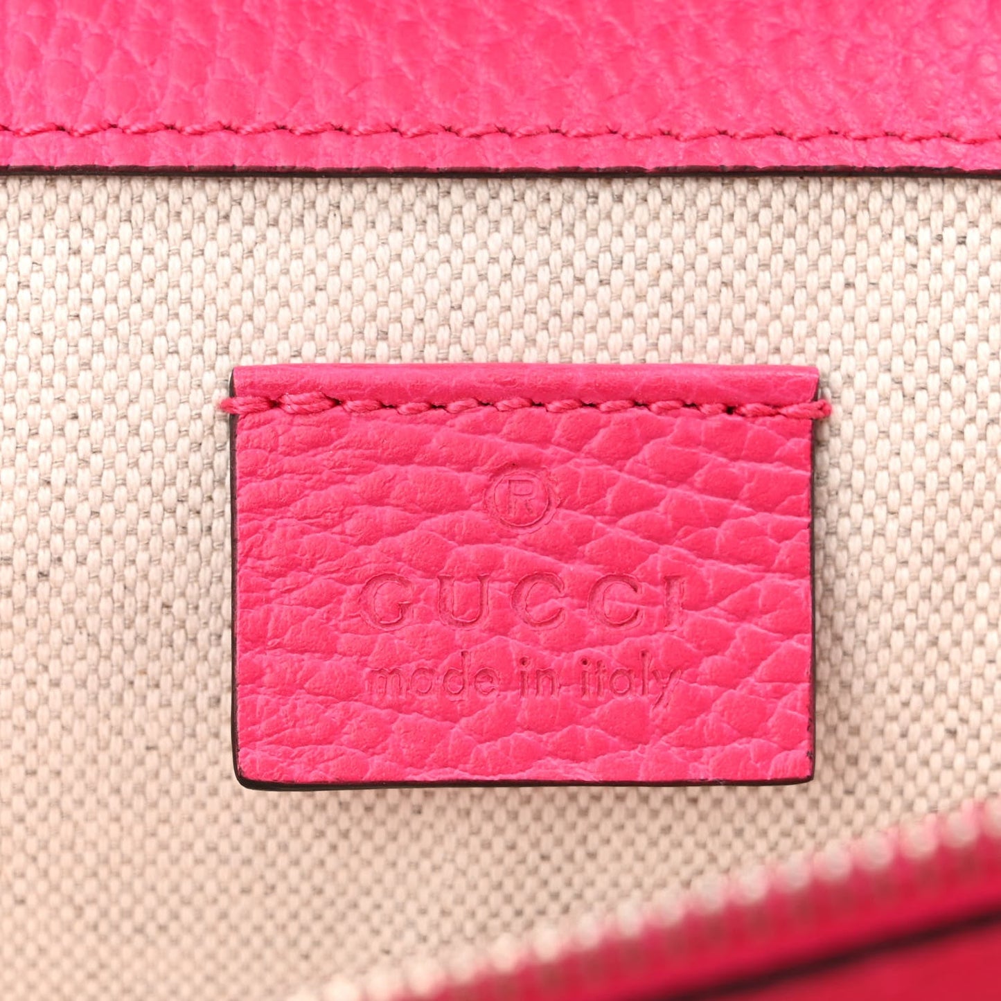 GUCCI GRAINED CALFSKIN LEATHER MINI DIONYSUS BAG