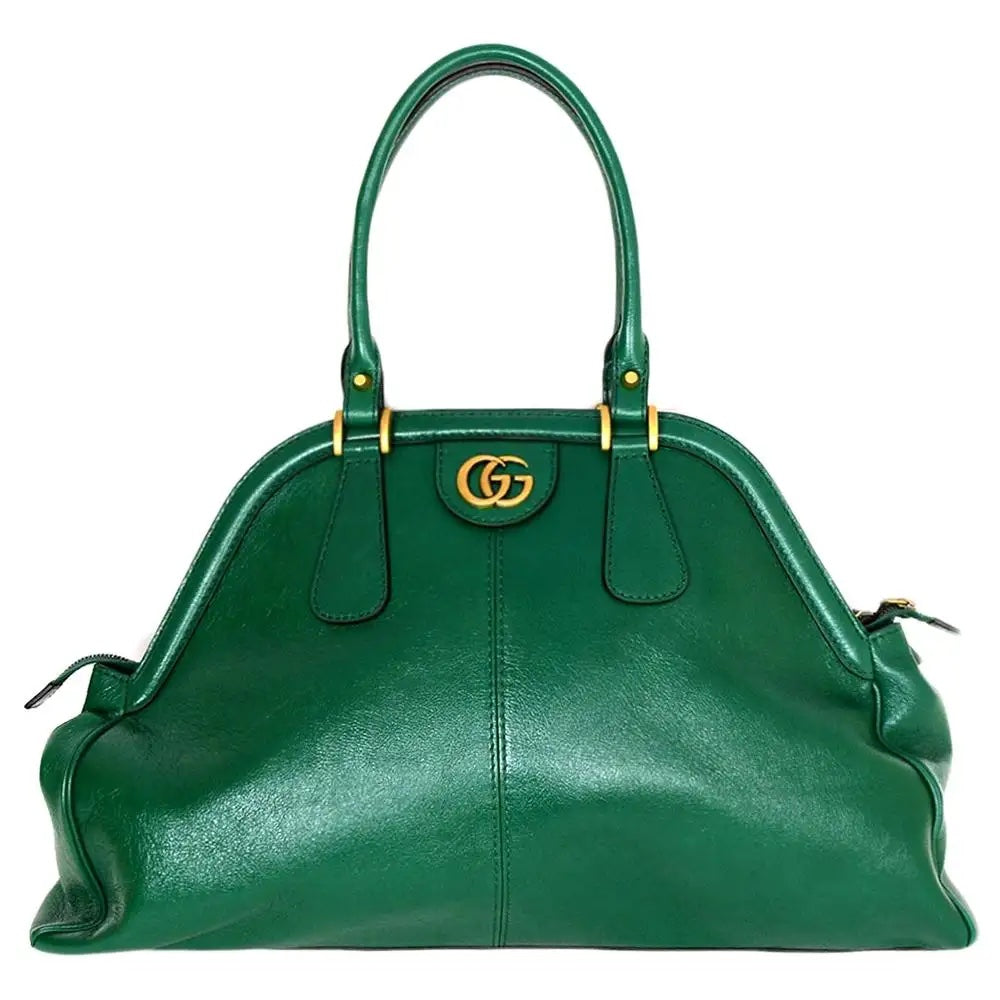 GUCCI LARGE RE BELLE LEATHER DOME BAG