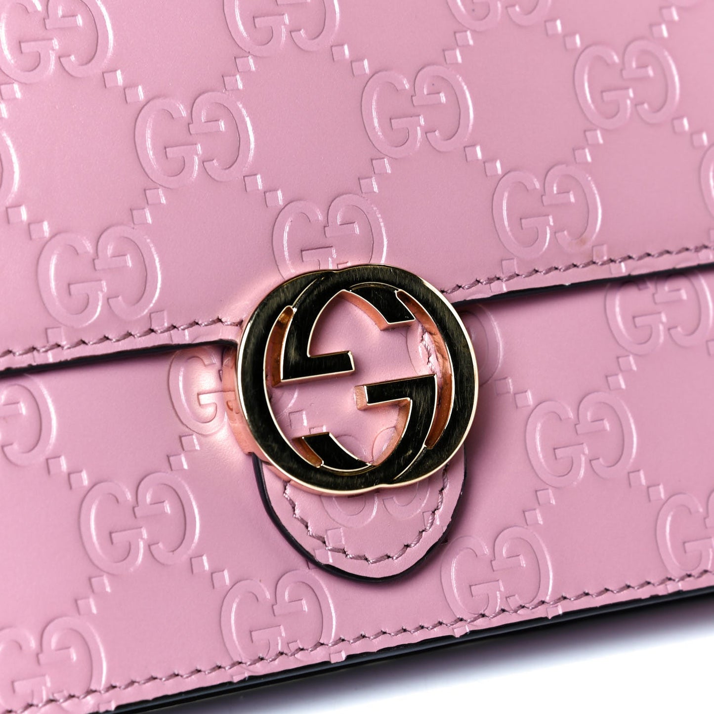 GUCCI GUCCISSIMA LEATHER ICON CHAIN WALLET
