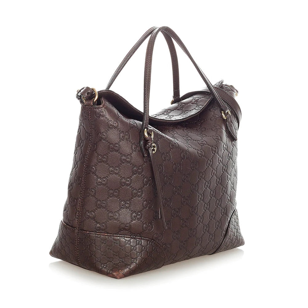 GUCCI GUCCISSIMA LEATHER BREE SATCHEL