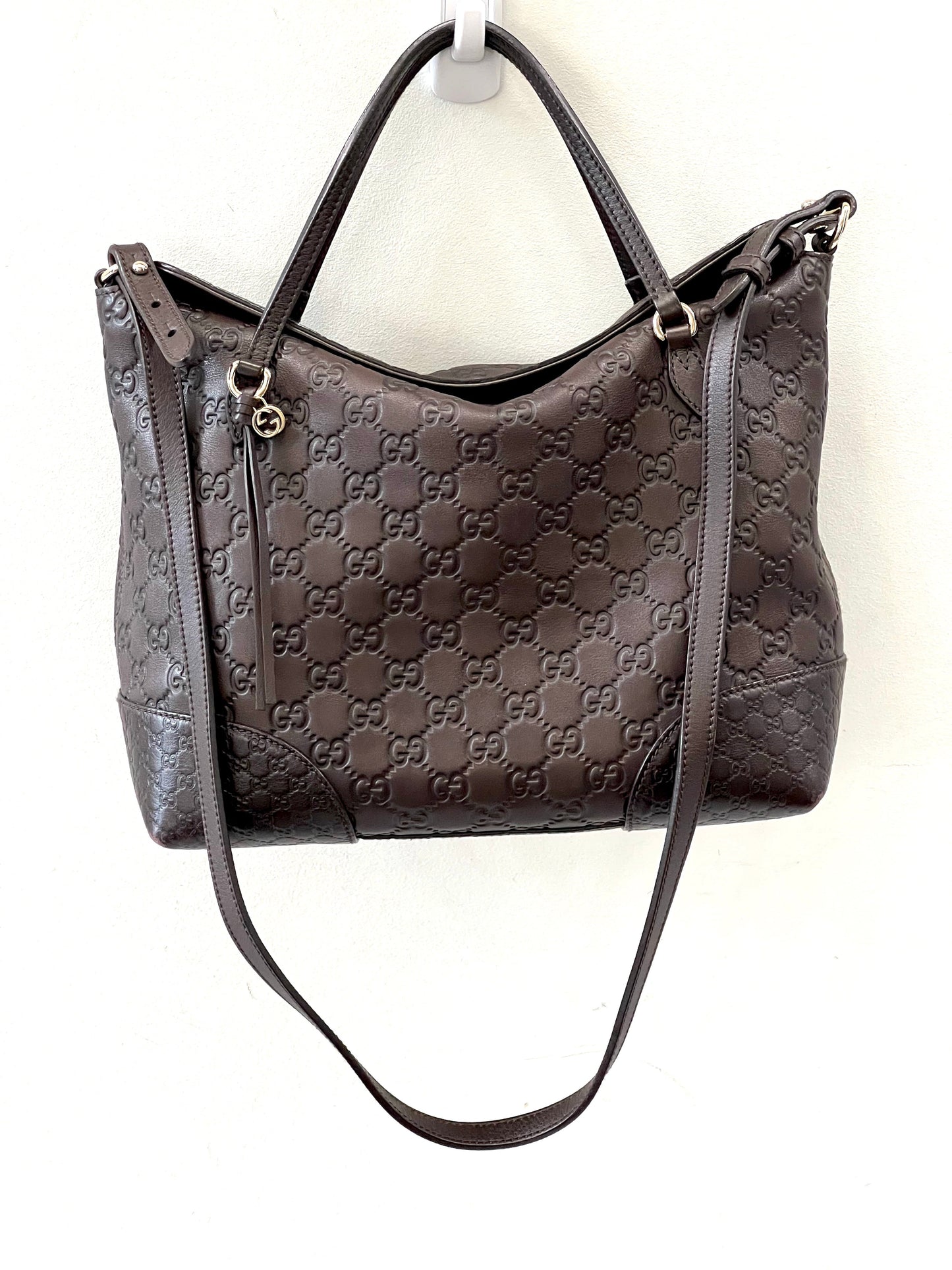 GUCCI GUCCISSIMA LEATHER BREE SATCHEL