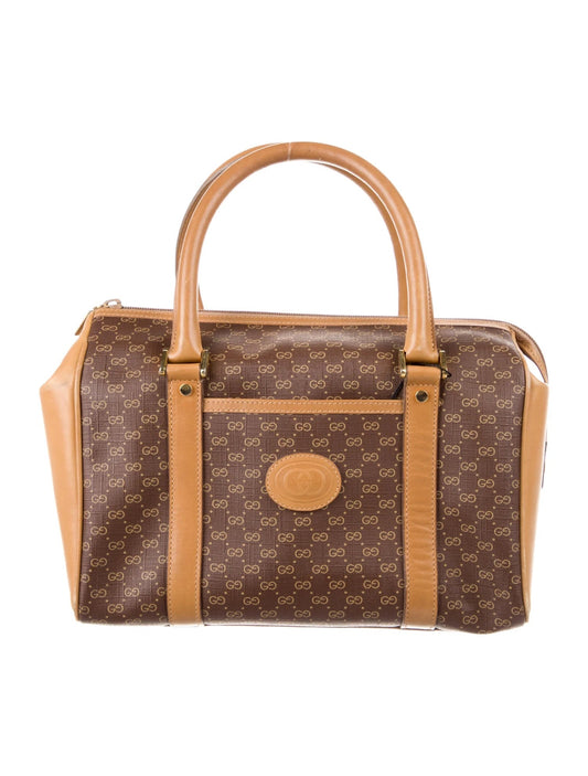 GUCCI MICRO GG VINTAGE BOSTON BAG